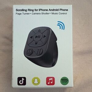 5/$30 bundle available. Pink Scrolling Ring for iPhone Android NWT